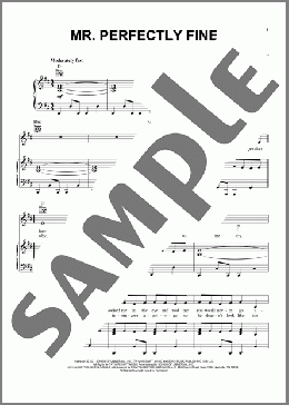 Mr. Perfectly Fine (Taylor's Version) (From The Vault)(Taylor Swift) 楽譜 ピアノ & ボーカル & ギター ダウンロード