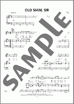 Old Siam, Sir(Wings) 楽譜 ピアノ & ボーカル & ギター ダウンロード