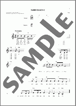 Randy Dandy-O(Traditional) 楽譜 その他 ダウンロード