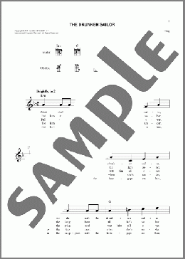 The Drunken Sailor(American Sea Chantey) 楽譜 その他 ダウンロード