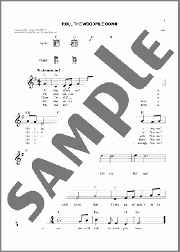 Roll The Woodpile Down(Traditional) 楽譜 その他 ダウンロード