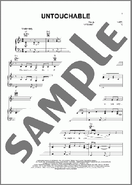 Untouchable (Taylor's Version)(Taylor Swift) 楽譜 ピアノ & ボーカル & ギター ダウンロード