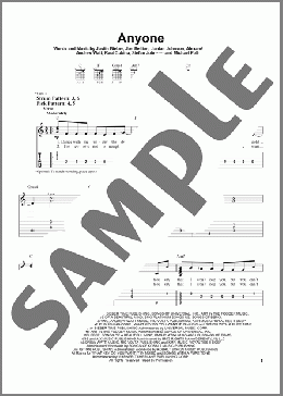 Anyone(Justin Bieber) 楽譜 ギター（ソロ） ダウンロード