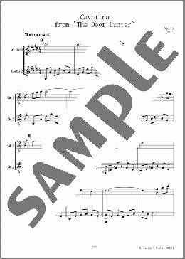 Cavatina (from The Deer Hunter) 【レッスン用】(STANLEY MYERS) 楽譜 ギター（デュオ） 初～中級 ダウンロード