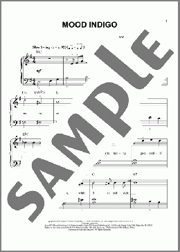 Mood Indigo (arr. Phillip Keveren)(Irving Mills/Albany Bigard/Duke Ellington) 楽譜 ピアノ（ソロ） ダウンロード