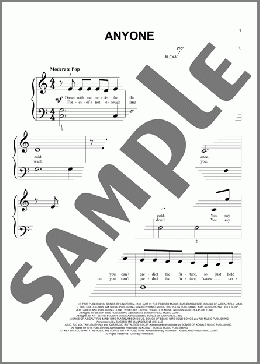 Anyone(Justin Bieber) 楽譜 ピアノ（ソロ） ダウンロード