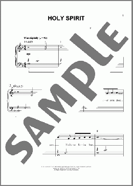 Holy Spirit (arr. Phillip Keveren)(Francesca Battistelli) 楽譜 ピアノ（ソロ） ダウンロード