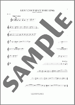 I Just Can't Wait To Be King (from The Lion King)(Tim Rice/Elton John) 楽譜 その他 ダウンロード
