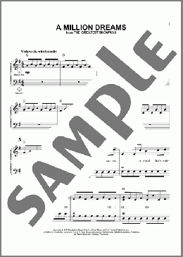 A Million Dreams (from The Greatest Showman)(Benj Pasek/Justin Paul/Pasek & Paul) 楽譜 その他 ダウンロード