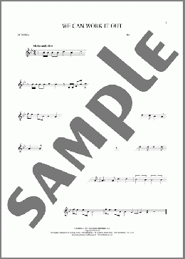 We Can Work It Out(The Beatles) 楽譜 その他 ダウンロード