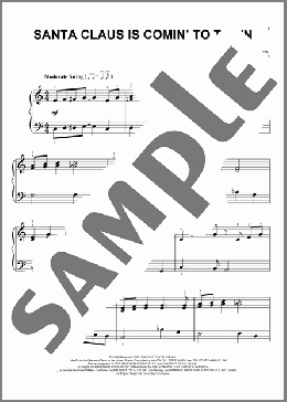 Santa Claus Is Comin' To Town(J. Fred Coots/Haven Gillespie) 楽譜 その他 ダウンロード