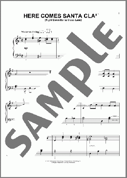 Here Comes Santa Claus (Right Down Santa Claus Lane)(Gene Autry/Oakley Haldeman) 楽譜 その他 ダウンロード