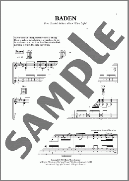 Baden(Dominic Miller) 楽譜 ギター（その他） ダウンロード
