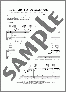 Lullaby To An Anxious Child(Dominic Miller) 楽譜 ギター（その他） ダウンロード