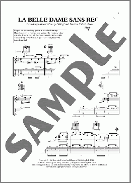 La Belle Dame Sans Regrets(Dominic Miller) 楽譜 ギター（その他） ダウンロード