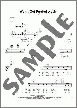 Won't Get Fooled Again(The Who) 楽譜 ウクレレ（弾き語り） ダウンロード