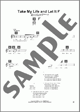 Take My Life And Let It Be(Henry A. Cesar Malan/Frances R. Havergal) 楽譜 その他 ダウンロード