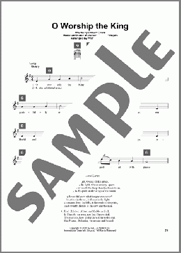 O Worship The King(Robert Grant/William Gardiner/Johann Michael Haydn) 楽譜 その他 ダウンロード