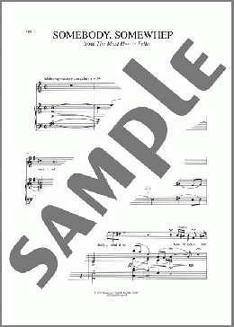 Somebody, Somewhere (from The Most Happy Fella)(Frank Loesser) 楽譜 ピアノ & ボーカル ダウンロード
