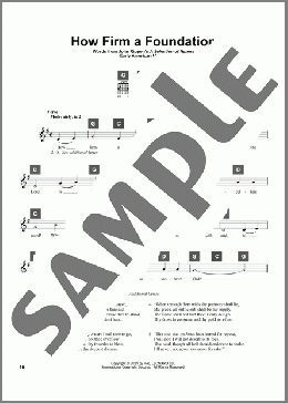 How Firm a Foundation(John Rippon/Early American Melody) 楽譜 その他 ダウンロード