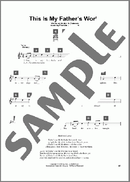 This Is My Father's World(Maltbie D. Babcock/Franklin L. Sheppard) 楽譜 その他 ダウンロード