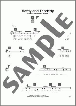 Softly And Tenderly(Will L. Thompson) 楽譜 その他 ダウンロード