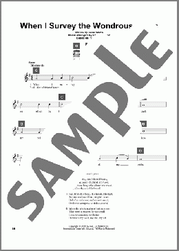 When I Survey The Wondrous Cross(Isaac Watts/Lowell Mason/Plainsong) 楽譜 その他 ダウンロード