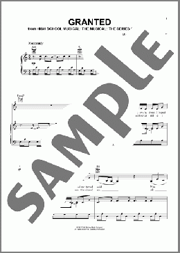 Granted (from High School Musical: The Musical: The Series)(Olivia Rodrigo) 楽譜 ピアノ & ボーカル & ギター ダウンロード