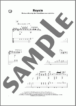 Royals(Lorde) 楽譜 ギター（その他） ダウンロード