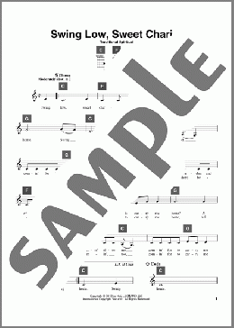 Swing Low, Sweet Chariot(Traditional Spiritual) 楽譜 その他 ダウンロード