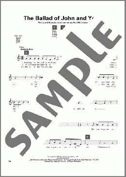 The Ballad Of John And Yoko(The Beatles) 楽譜 その他 ダウンロード
