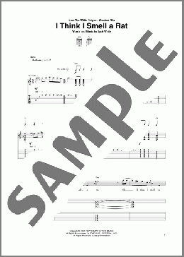I Think I Smell A Rat(The White Stripes) 楽譜 ギター（ソロ） ダウンロード