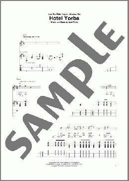 Hotel Yorba(The White Stripes) 楽譜 ギター（ソロ） ダウンロード