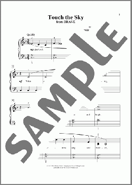 Touch The Sky (from Brave) (arr. Jennifer Linn)(Julie Fowlis) 楽譜 ピアノ（ソロ） ダウンロード