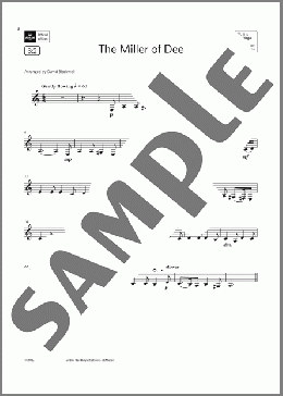 The Miller of Dee  (Grade 2 List B2 from the ABRSM Clarinet syllabus from 2022)(Trad. English) 楽譜 クラリネット ダウンロード