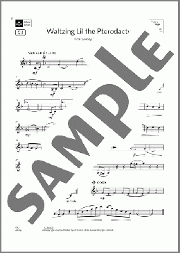 Waltzing Lil the Pterodactyl (Grade 3 List C1 from the ABRSM Clarinet syllabus from 2022)(Colin Cowles) 楽譜 クラリネット ダウンロード