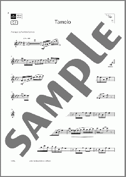 Tamoio  (Grade 6 List C1 from the ABRSM Clarinet syllabus from 2022)(Chiquinha Gonzaga) 楽譜 クラリネット ダウンロード