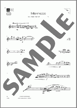 Intermezzo (from Three Intermezzi) (Grade 7 List C3 from the ABRSM Clarinet syllabus from 2022)(Charles Villiers Stanford) 楽譜 クラリネット ダウンロード