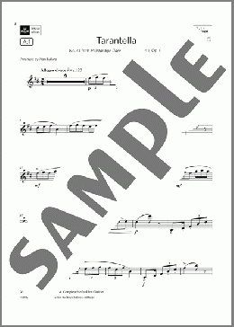 Tarantella (from Vollstandige Clarinett-Schule)(Grade 5 A1, the ABRSM Saxophone syllabus from 2022)(Carl Baermann) 楽譜 ソプラノサックス（ソロ） ダウンロード