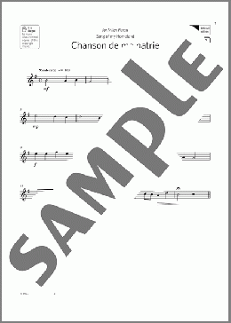 Chanson de ma patrie (Grade 1 List B1 from the ABRSM Saxophone syllabus from 2022)(Althea Talbot-Howard) 楽譜 ソプラノサックス（ソロ） ダウンロード