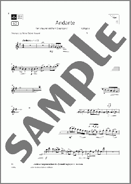 Andante (from Sonata for the Harp) (Grade 5 List B2 from the ABRSM Saxophone syllabus from 2022)(Chevalier de Saint-Georges/Joseph Bologne) 楽譜 ソプラノサックス（ソロ） ダウンロード