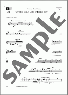 Pavane pour une infante defunte  (Grade 3 List B2 from the ABRSM Saxophone syllabus from 2022)(Maurice Ravel) 楽譜 ソプラノサックス（ソロ） ダウンロード