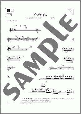 Moderato (from Rossini's The Barber of Seville)(Grade 7 A2 from the ABRSM Flute syllabus from 2022)(Anton Diabelli) 楽譜 フルート ダウンロード