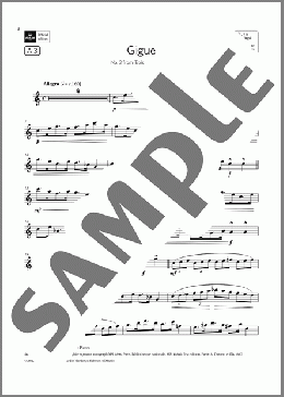 Gigue (No. 3 from Trois petites pieces) (Grade 5 List A3 from the ABRSM Flute syllabus from 2022)(Augusta Holmes) 楽譜 フルート ダウンロード