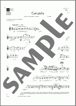 Cantabile (from Sonata No. 2 in A minor) (Grade 4 List B3 from the ABRSM Flute syllabus from 2022)(Louis Drouet) 楽譜 フルート ダウンロード