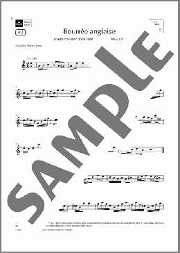 Bourree anglaise (from Partita in A minor)(Grade 6 List A1 from the ABRSM Flute syllabus from 2022)(Johann Sebastian Bach) 楽譜 フルート ダウンロード