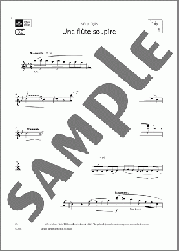 Une flute soupire (Grade 6 List B2 from the ABRSM Flute syllabus from 2022)(Mel Bonis) 楽譜 フルート ダウンロード
