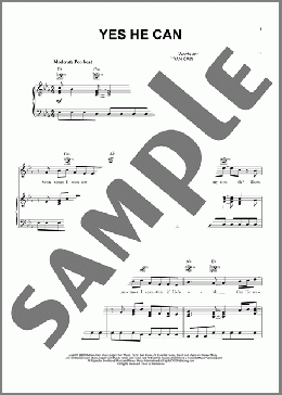 Yes He Can(CAIN) 楽譜 ピアノ & ボーカル & ギター ダウンロード