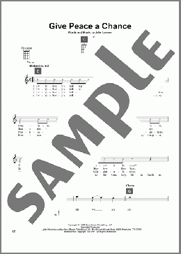 Give Peace A Chance(Plastic Ono Band) 楽譜 その他 ダウンロード