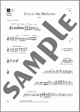 Entry of the Gladiators, Op. 68  (Grade 4 List C3 from the ABRSM Saxophone syllabus from 2022)(Julius Fu) 楽譜 ソプラノサックス（ソロ） ダウンロード